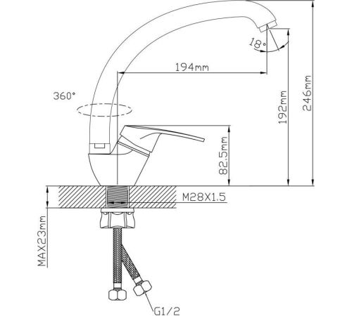 Смеситель AV Engineering AVROM4-A109-559