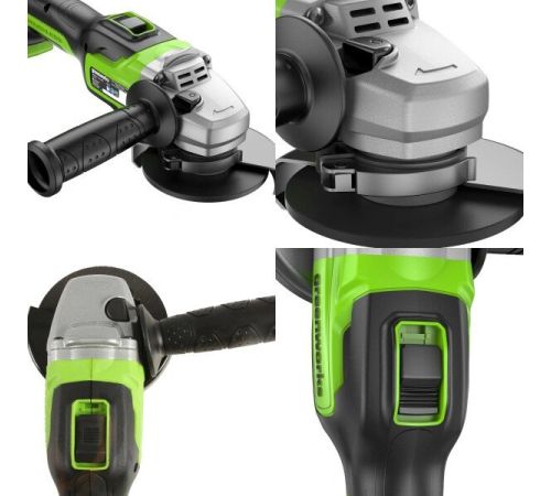 Угловая шлифмашина Greenworks GD24AG 3200207CUG с 1-м АКБ