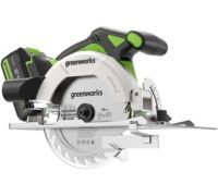 Дисковая циркулярная пила Greenworks GD24CS165 1501607CUG с 1-им АКБ