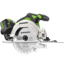 Дисковая циркулярная пила Greenworks GD24CS165 1501607CUG с 1-им АКБ