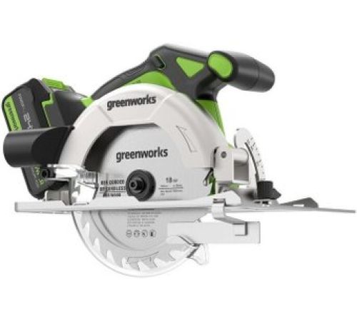 Дисковая циркулярная пила Greenworks GD24CS165 1501607CUG с 1-им АКБ