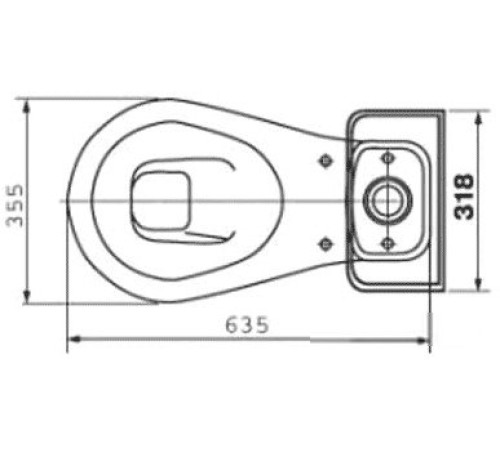 Унитаз Оскольская керамика Дора белый
