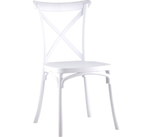 Стул Stool Group Кроссбэк пластиковый белый