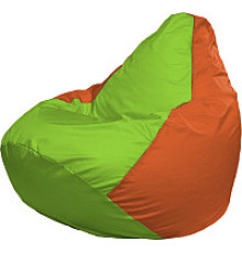 Кресло-мешок Flagman Груша Супер Мега 4XL Г5.1-163 салатовый/оранжевый