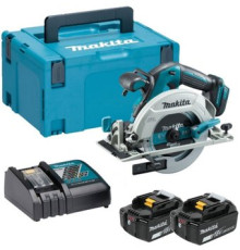 Дисковая циркулярная пила Makita DHS680RTJ с 2-мя АКБ