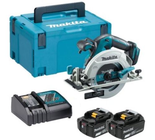 Дисковая циркулярная пила Makita DHS680RTJ с 2-мя АКБ