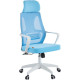 Офисное кресло CHAIRMAN CH636 ткань, белый пластик/синий