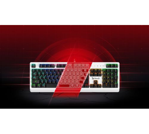 Клавиатура A4Tech Bloody B810RC белый