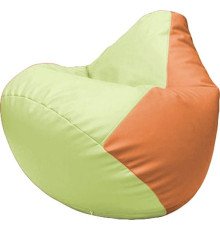 Кресло-мешок Flagman Груша Макси Г2.3-0420 светло-салатовый/оранжевый