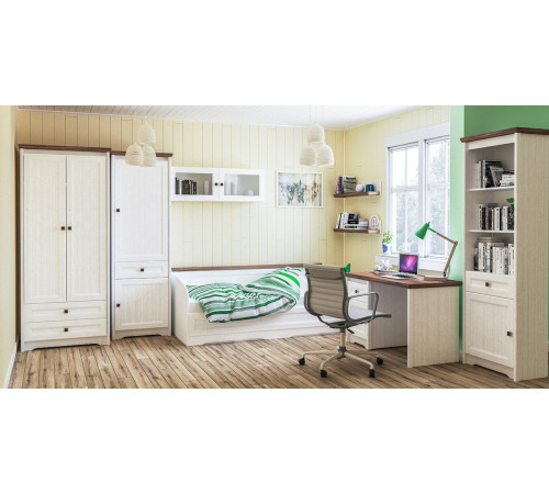 Стол Неман мебель Тиволи МН-035-27 белый структурный/дуб стирлинг