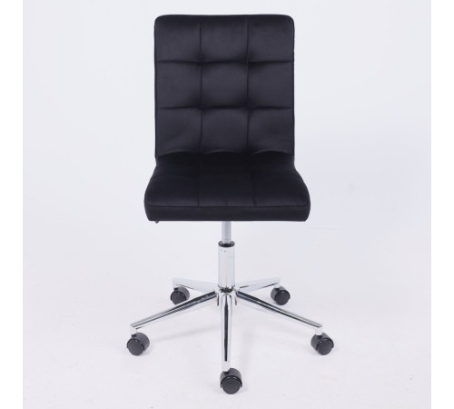 Офисное кресло AksHome Роза квадрат велюр, черный