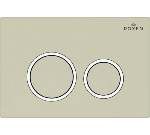 Унитаз подвесной Roxen Vine Tornado в комплекте с инсталляцией StounFix Dual Fresh 6 в 1 979011 кнопка: бежевый