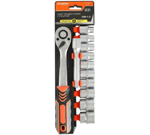 Набор торцевых головок Patriot SSR-1/2 12 предметов