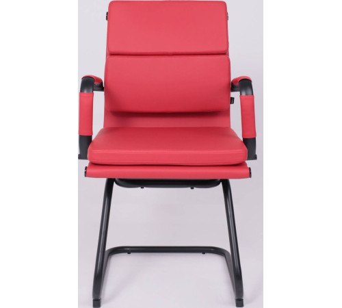 Офисное кресло AksHome Indigo CF экокожа, красный/черный