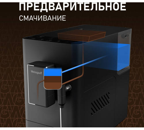 Кофемашина Weissgauff WCM-230 ColorTouch Cappuccino Nero