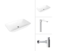 Умывальник Lauter 21886 + Rio 21AM12672 с сифоном 21635CH хром