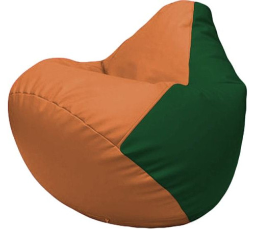 Кресло-мешок Flagman Груша Макси Г2.3-2001 оранжевый/зеленый