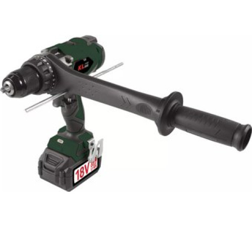 Ударная дрель-шуруповерт KLPRO KLDM18BHX-50 с 2-мя АКБ, кейс