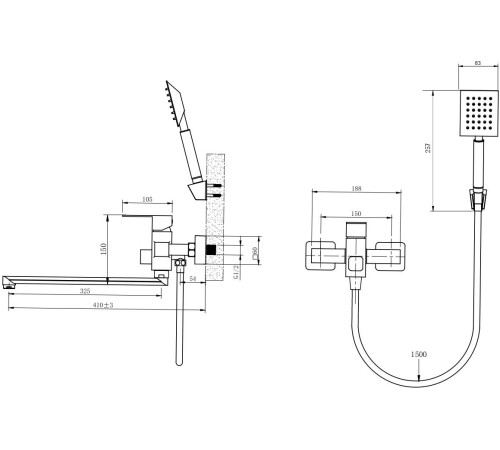 Смеситель Ekko E22803