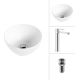 Умывальник Lauter 21601E + Moon 21СK81691C с донным клапаном 21190CH хром