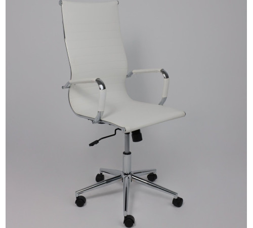 Офисное кресло AksHome Evelin экокожа, белый