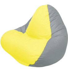 Кресло-мешок Flagman Relax Г4.1-037 серый/желтый
