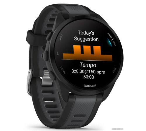 Умные часы Garmin Forerunner 165 черный/сланцево-серый