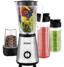 Стационарный блендер Kitfort KT-1340-3 серебристый