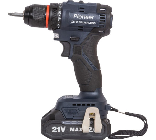 Дрель-шуруповерт Pioneer Tools CD-E2012BL-01C с 1-им АКБ, кейс