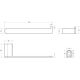 Держатель для полотенца Cezares STYLUS-TH02-IN сатин