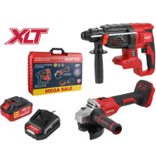 Wortex 1329852 перфоратор, болгарка, 1 АКБ, кейс