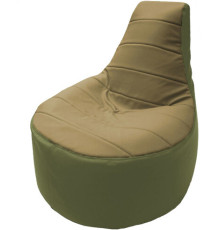 Кресло-мешок Flagman Трон Т1.3-27 бежевый/оливковый