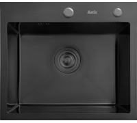 Кухонная мойка Astir PVD Black 50x44B с сифоном, дозатором и коландером