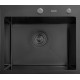 Кухонная мойка Astir PVD Black 50x44B с сифоном, дозатором и коландером
