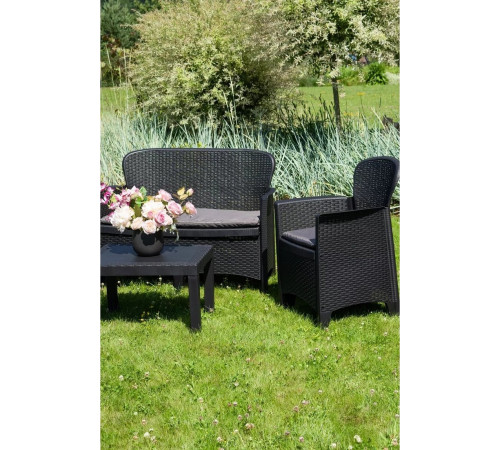 Набор садовой мебели Ipae Progarden JUN06CAN антрацит