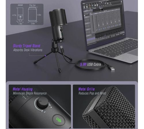 Проводной микрофон FIFINE K669 PRO1