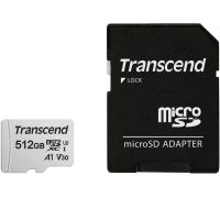 Карта памяти Transcend microSDXC 300S 512GB с адаптером