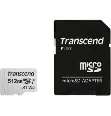 Карта памяти Transcend microSDXC 300S 512GB с адаптером