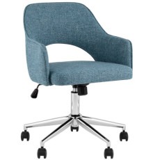 Офисное кресло Stool Group Кларк Clarkson Tweed Blue рогожка, синий