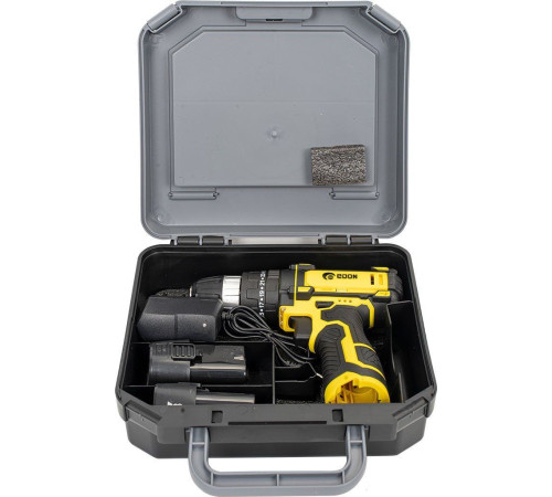 Дрель-шуруповерт Edon AD-12M с 2-мя АКБ, кейс, оснастка