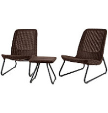 Набор садовой мебели Keter Rio Patio Set 211426 коричневый