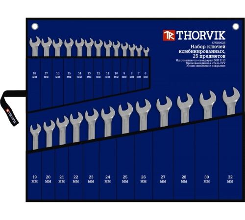 Набор ключей Thorvik CWS0025 25 предметов