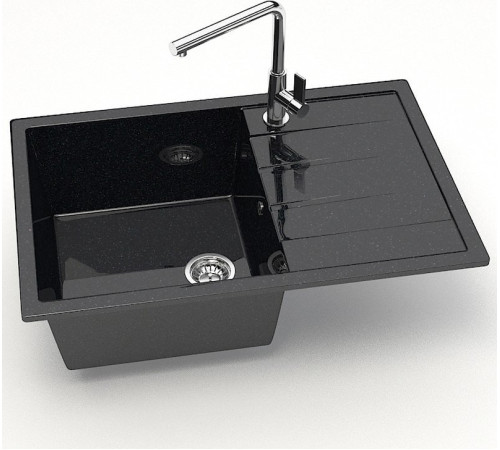 Кухонная мойка MARRBAXX Карельский камень модель 161/Q4 F161Q004 черный