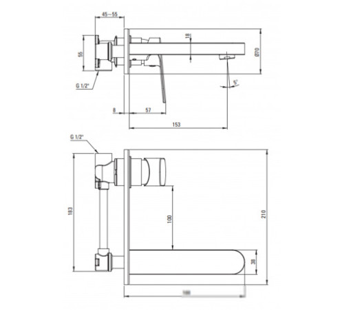 Смеситель Deante Alpinia BGA_Z54L