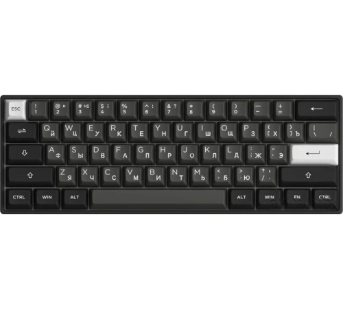 Клавиатура Akko 3061S Black & Silver Akko Cream Yellow V3 Pro