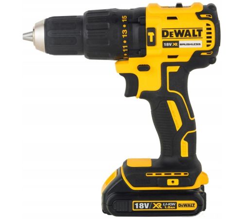 Ударная дрель-шуруповерт DeWalt DCD778D2T-QW с 2-мя АКБ, кейс