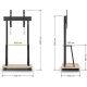 Стойка для телевизора Holder PR-108 черный/керамика