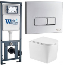 Унитаз подвесной WeltWasser Marberg 410 + Nesenbach 004 GL-WT + Mar 410 SE