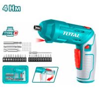 Электроотвертка Total TSDLI04425 с 1-им АКБ, кейс