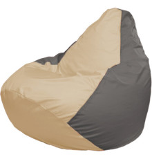 Кресло-мешок Flagman Груша Макси Г2.1-140 серый/бежевый